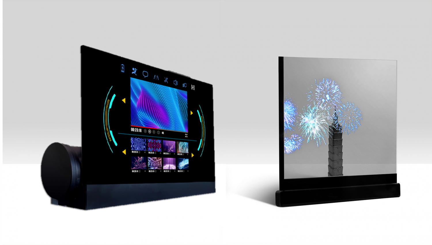 可卷式、折迭性、高透明